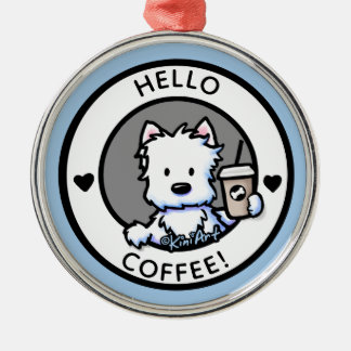 Adorno Metálico Café KiniArt Westie