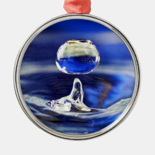 Adorno Metálico Caída de lluvia azul de Guay