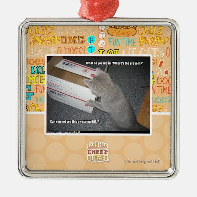 Adorno Metálico Caja impresionante (Frente)