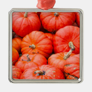 Adorno Metálico calabazas Naranjas en el mercado, Alemania