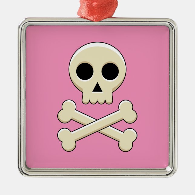 Adorno Metálico Calavera con huesos (Frente)