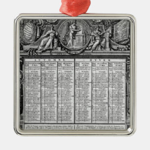 Adorno Metálico Calendario republicano, el 22 de septiembre de