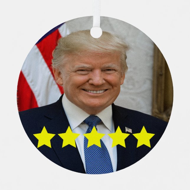Adorno Metálico Calificación de aprobación del presidente Donald T (Anverso)