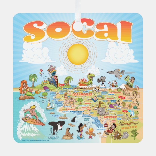 Adorno Metálico California del Sur