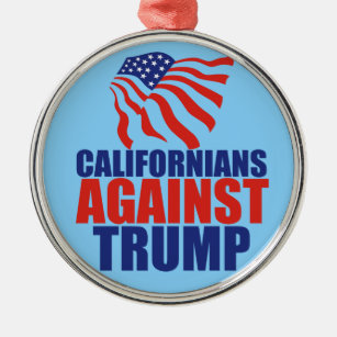 Adorno Metálico Californianos contra Trump