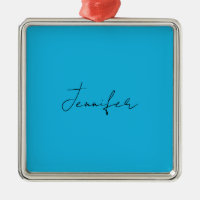 Caligrafía Elegante Nombre sencillo Azul