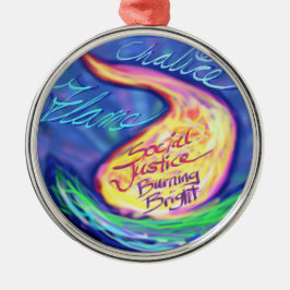 Adorno Metálico Cáliz llameante de UU