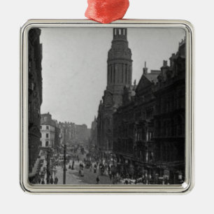 Adorno Metálico Calle de mercado, Manchester, c.1910