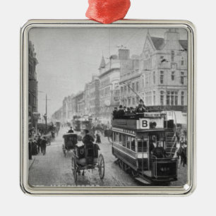 Adorno Metálico Calle de mercado, Manchester, c.1910