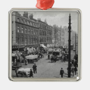 Adorno Metálico Calle de mercado, Manchester, c.1910