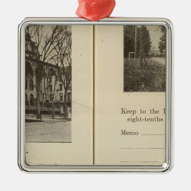 Adorno Metálico Calle Dunning de Saratoga Springs (Frente)