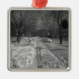 Adorno Metálico Calle residencial Nevado