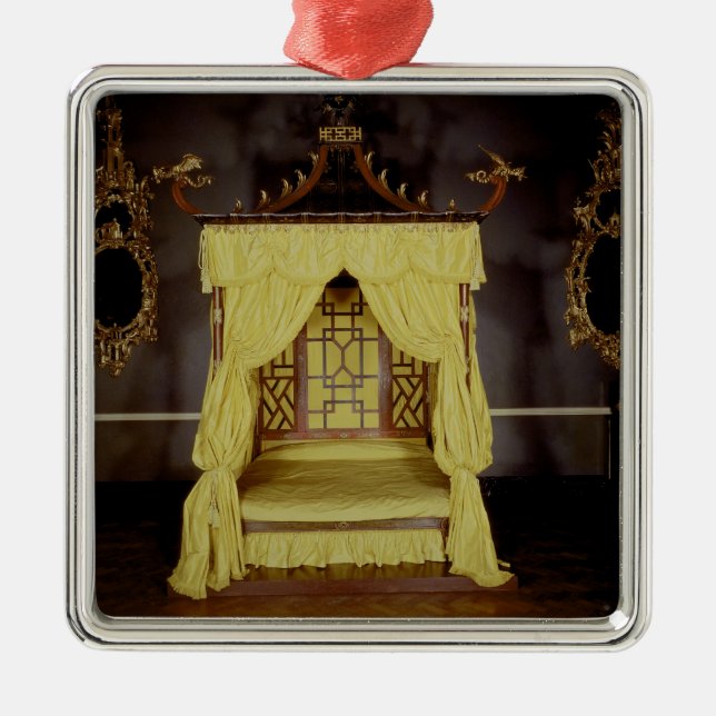 Adorno Metálico Cama de la cama imperial, en el estilo chino, (Frente)