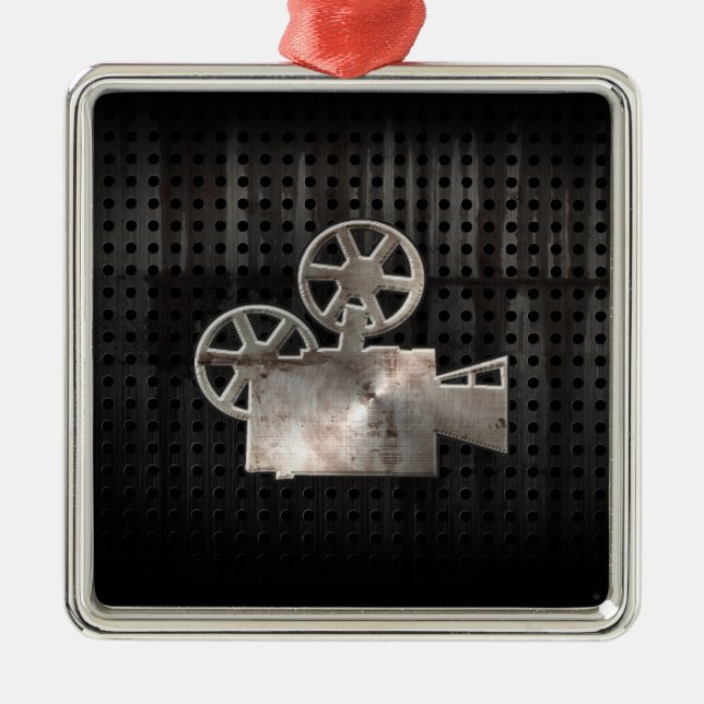 Adorno Metálico Cámara de película resistente (Frente)