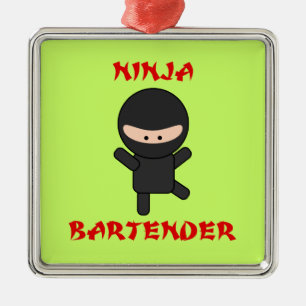 Adorno Metálico Camarero de Ninja