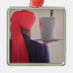 Adorno Metálico Camarero de vino Jaipur 2012
