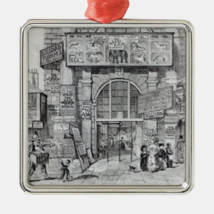 Adorno Metálico Cambio de Exeter que muestra la entrada