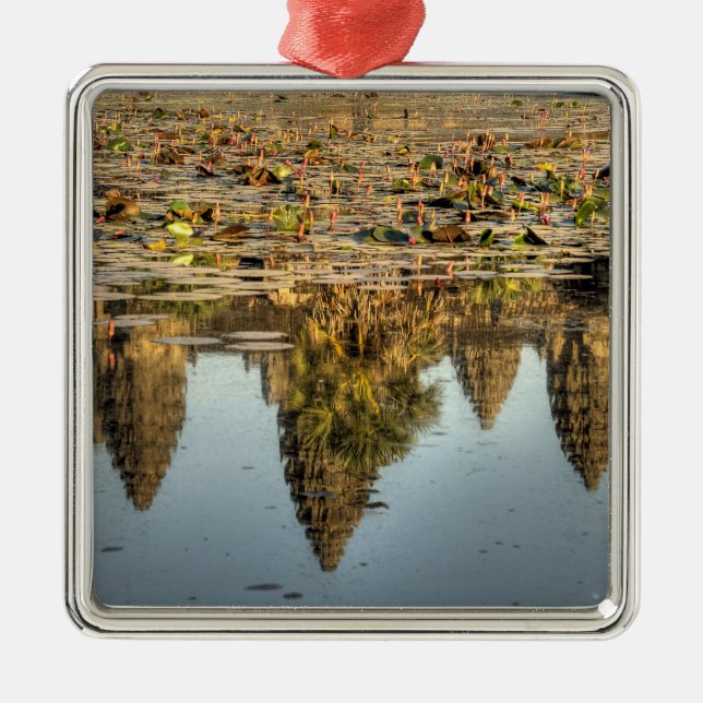 Adorno Metálico Camboya, Angkor Wat. Reflexión del templo (Frente)