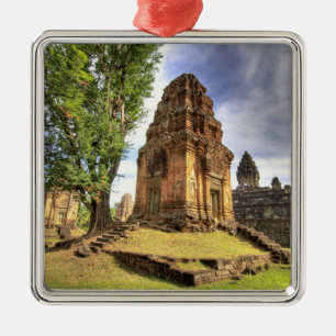 Adorno Metálico Camboya, Angkor Wat. Vista del Templo Bakong.