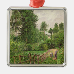 Adorno Metálico Camille Pissarro el Paysage, gris de los temps