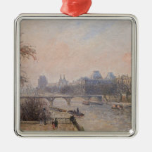 Camille Pissarro - El Sena y el Louvre