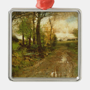 Adorno Metálico Camino a través de las maderas