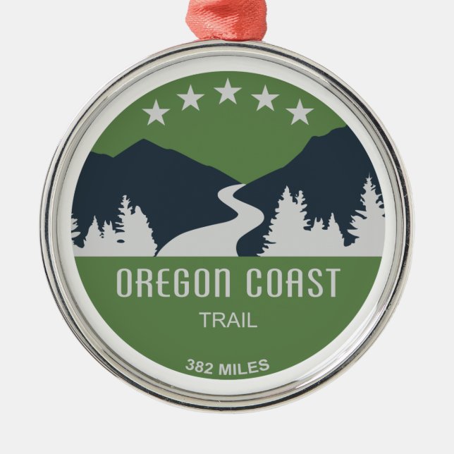 Adorno Metálico Camino costero de Oregon (Frente)