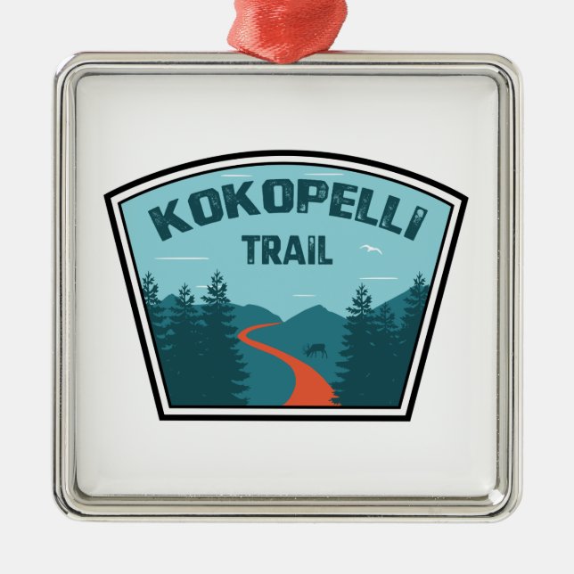 Adorno Metálico Camino de Kokopelli (Frente)