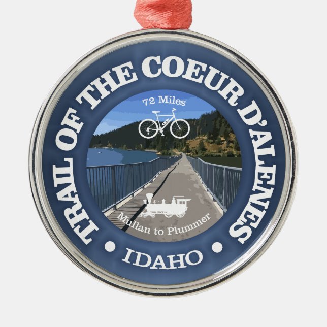 Adorno Metálico Camino del Coeur d'Alene (ciclismo c) (Frente)