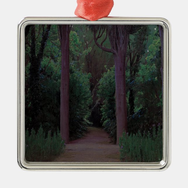 Adorno Metálico Camino en Parque (por Santiago Rusiñol) (Frente)