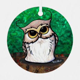 Adorno Metálico Camiseta de búho de KiniArt