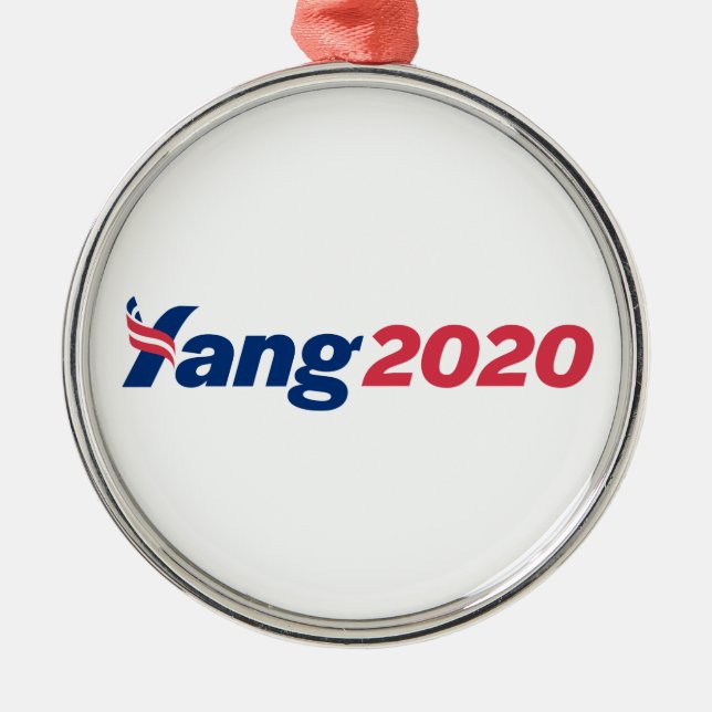 Adorno Metálico Campaña Presidencial Andrew Yang 2020 (Frente)