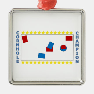 Adorno Metálico Campeón de Cornhole