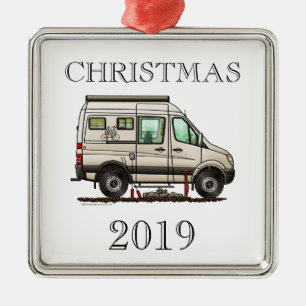 Adorno Metálico Camper Sprinter Van RV feliz campista