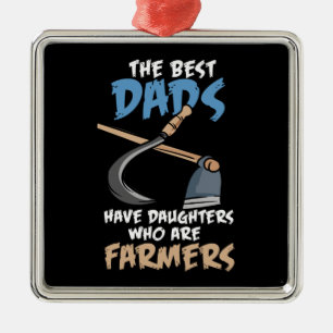 Adorno Metálico Campesino - Hijas que son granjeros