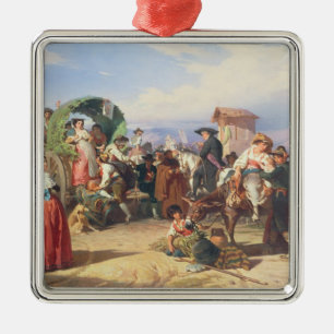 Adorno Metálico Campesinos de la Campaña, 1860 (aceite en lona)