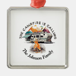 Adorno Metálico Camping, Fogata, Navidades, Quinta Rueda,