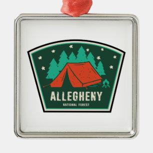 Adorno Metálico Camping Forestal Nacional Allegheny