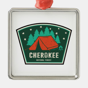 Adorno Metálico Camping Forestal Nacional de Cherokee