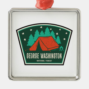 Adorno Metálico Camping Forestal Nacional de George Washington