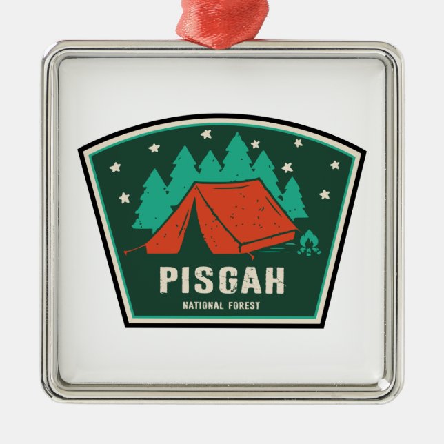 Adorno Metálico Camping Forestal Nacional de Pisgah (Frente)