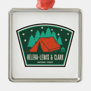 Adorno Metálico Camping Forestal Nacional Helena-Lewis y Clark