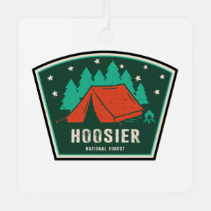 Adorno Metálico Camping forestal nacional Hoosier