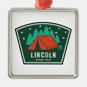 Adorno Metálico Camping Forestal Nacional Lincoln