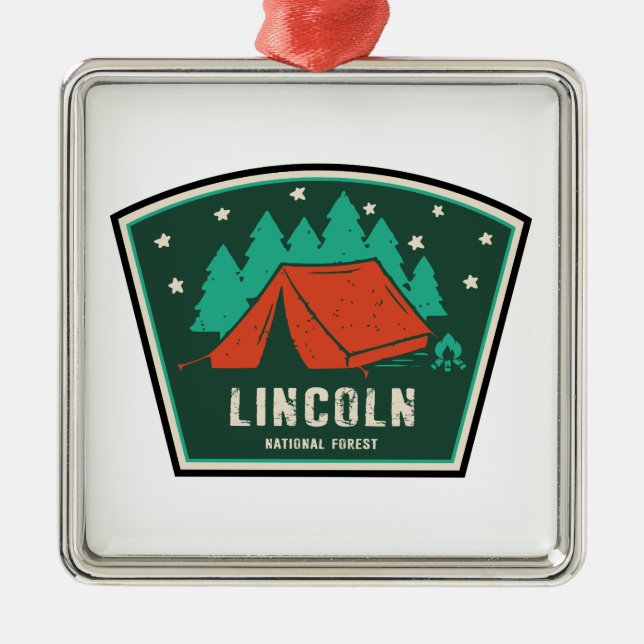 Adorno Metálico Camping Forestal Nacional Lincoln (Frente)
