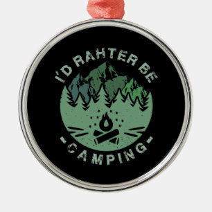 Adorno Metálico Camping - Preferiría Estar Camping