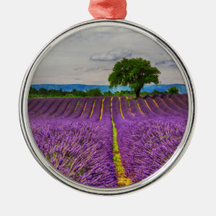 Adorno Metálico Campo de lavanda panorámico, Francia