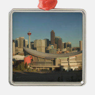 Adorno Metálico Canadá, Alberta, Calgary: horizonte de la ciudad d