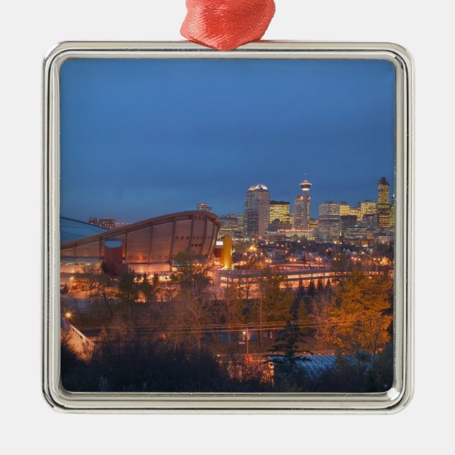 Adorno Metálico Canadá, Alberta, Calgary: Línea aérea de la ciudad (Frente)