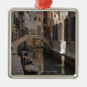 Adorno Metálico Canales de Venecia y puente de piedra